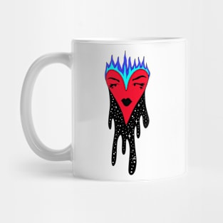 heart on fire Mug